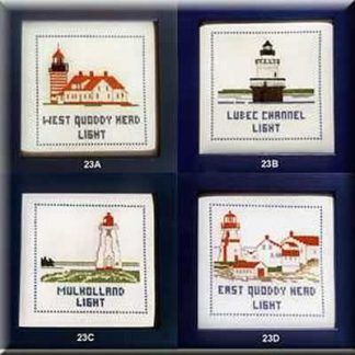 Counted Cross-Stitch Kits of the Local Lighthouses