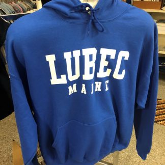 Lubec Maine Hooded Sweatshirt Royal