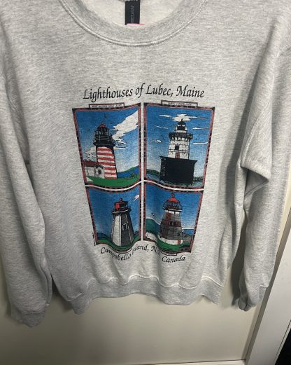 Lighthouses of Lubec, Maine and Campobello Island, N.B., Canada T-Shirts and Sweatshirts - Image 3
