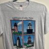 Lighthouses of Lubec, Maine and Campobello Island, N.B., Canada T-Shirts and Sweatshirts