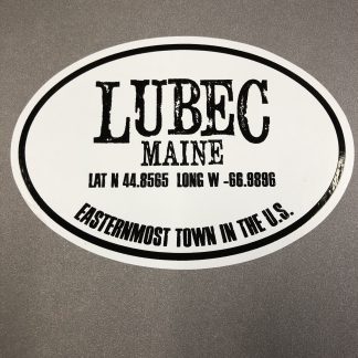New Lubec, Maine, Easternmost Town in the US Euro Sticker