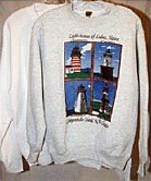 Lighthouses of Lubec, Maine and Campobello Island, N.B., Canada T-Shirts and Sweatshirts