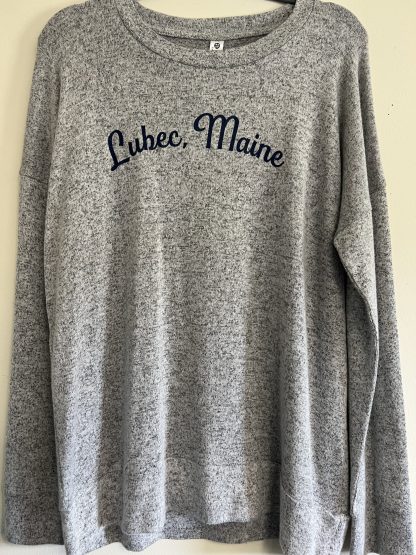 Lubec, Maine Natali Drop Shoulder Crew